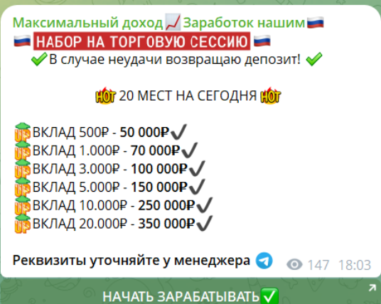 Пример онлайн заработка с Натальей