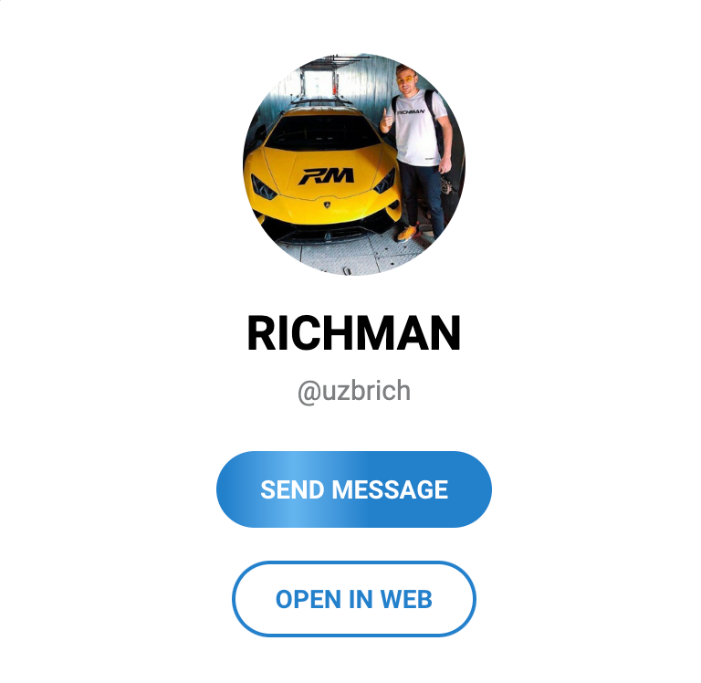 Профиль автора канала @uzbrich