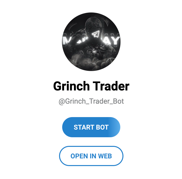Телеграм бот Гринч Трейдер