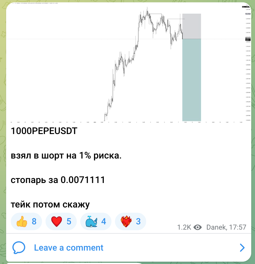 Сигналы от @striketeammanager