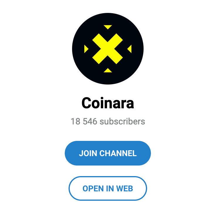 Телеграм канал Coinara