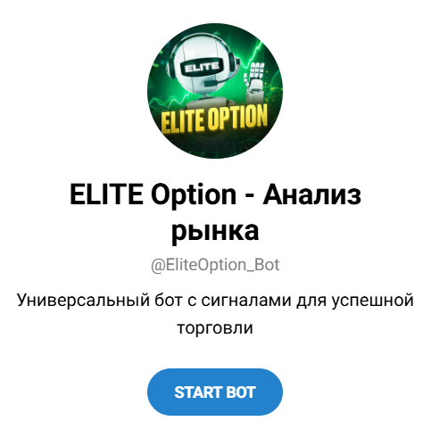 ТГ бот с сигналами ELITE Option - Анализ рынка